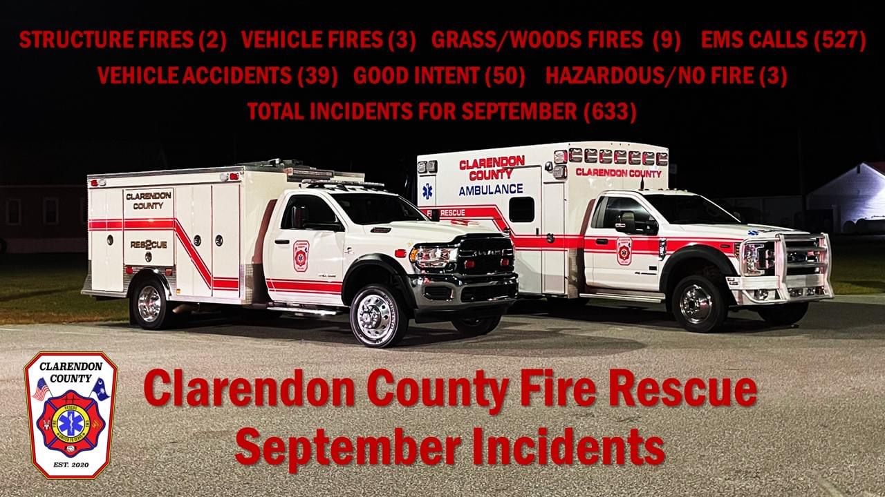 September 2023 – Clarendon County Fire Rescue
